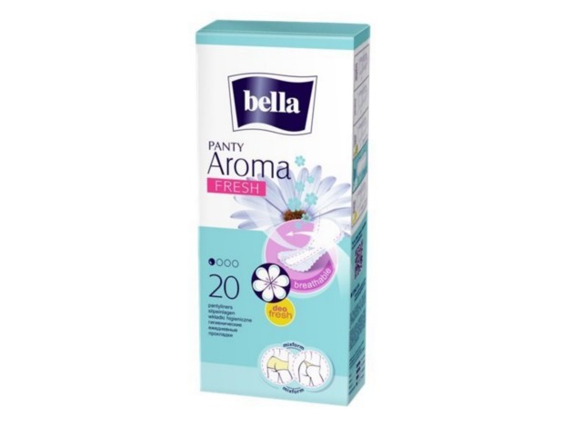 Bella Panty Aroma Fresh Wkładki higieniczne flowers interakcje ulotka wkładka higieniczna - 20 szt.