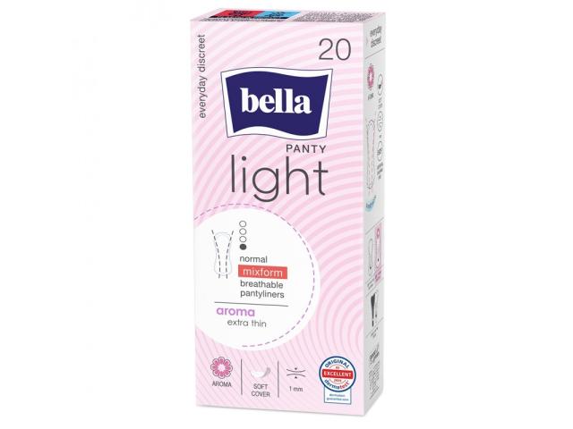 Bella Panty Aroma Wkładki higieniczne light interakcje ulotka wkładka higieniczna 20 szt.