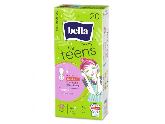 Bella Panty For Teens Relax Wkładki higieniczne normal ultracienkie interakcje ulotka wkładka higieniczna 20 szt.