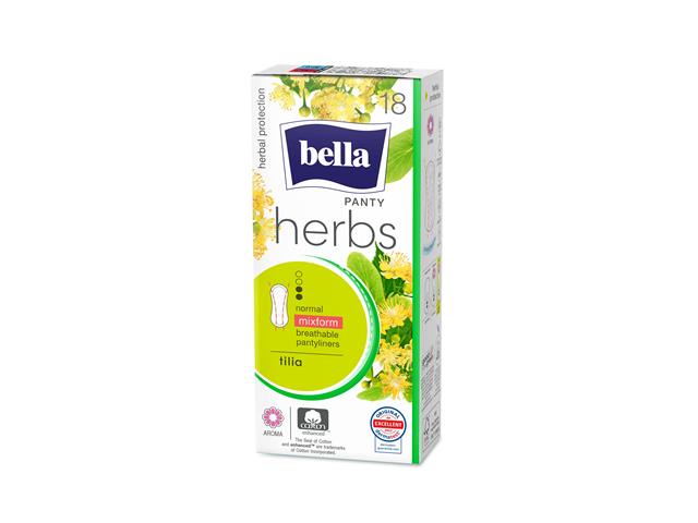 Bella Panty Herbs Tilia Wkładki higieniczne normal mixform interakcje ulotka   18 szt.