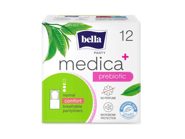 Bella Panty Medica Normal Wkładki higieniczne ultracienkie z prebiotykiem i zieloną herbatą interakcje ulotka wkładka higieniczna - 12 szt.