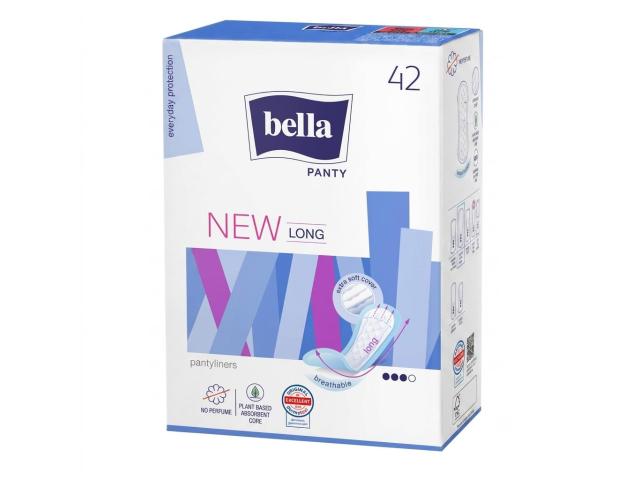 Bella Panty New Wkładki higieniczne long interakcje ulotka wkładka higieniczna 42 szt.