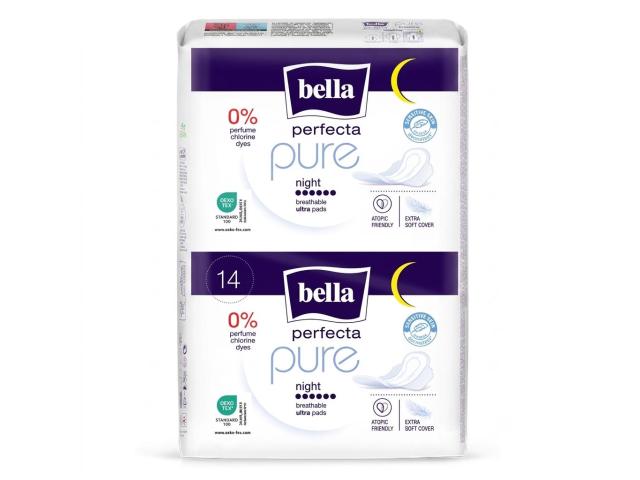 Bella Perfecta Pure Podpaski night interakcje ulotka podpaska 14 szt.