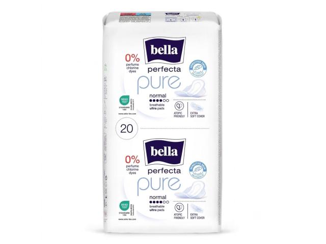 Bella Perfecta Pure Podpaski normal interakcje ulotka podpaska 20 szt.