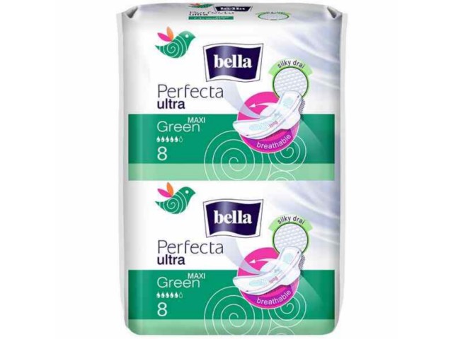 Bella Perfecta Ultra Podpaski green maxi interakcje ulotka podpaska  16 szt.