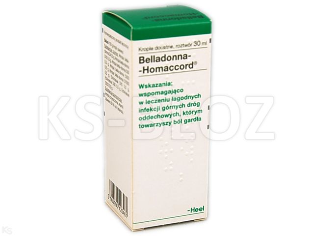 Belladonna-Homaccord interakcje ulotka krople doustne  30 ml | butelka