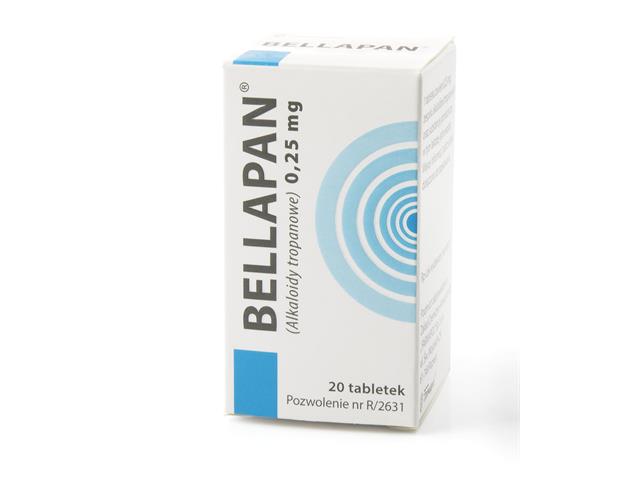 Bellapan interakcje ulotka tabletki 250 mcg 20 tabl.