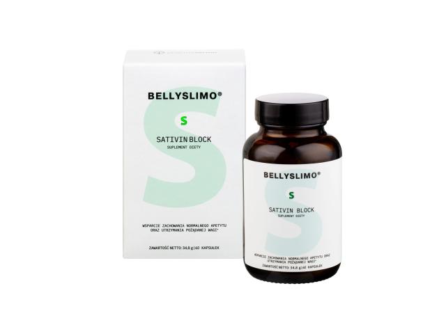 Bellyslimo Sativin Block interakcje ulotka kapsułki - 60 kaps.