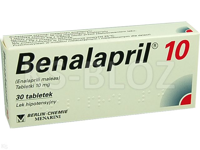 Benalapril 10 interakcje ulotka tabletki 10 mg 30 tabl. | 3 blist.po 10 szt.