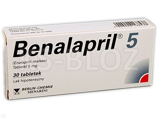 Benalapril 5 interakcje ulotka tabletki 5 mg 30 tabl. | 3 blist.po 10 szt.