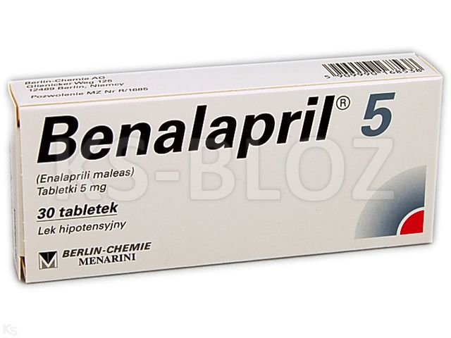 Benalapril 5 interakcje ulotka tabletki 5 mg 