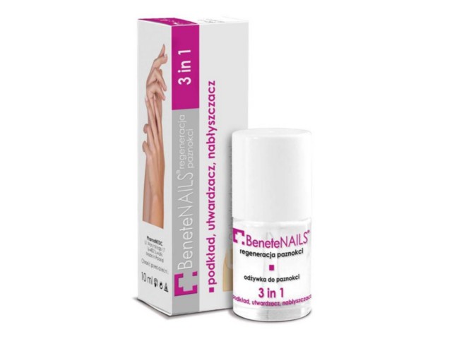 BeneteNAILS 3 in 1 interakcje ulotka odżywka do paznokci - 10 ml