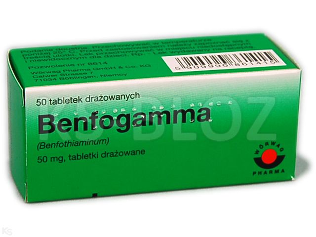 Benfogamma interakcje ulotka tabletki drażowane 50 mg 50 draż.