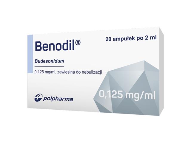 Benodil interakcje ulotka zawiesina do nebulizacji 125 mcg/ml 20 amp. po 2 ml