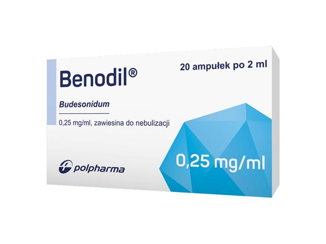 Benodil interakcje ulotka zawiesina do nebulizacji 250 mcg/ml 20 amp. po 2 ml