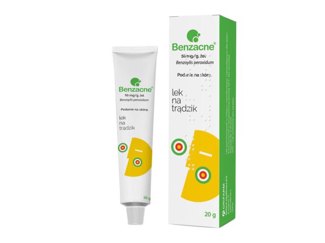 Benzacne interakcje ulotka żel 50 mg/g 20 g
