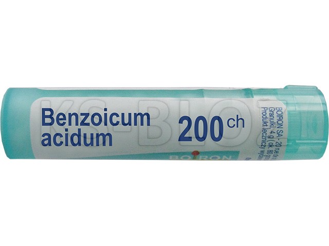 Benzoicum Acidum 200 CH interakcje ulotka granulki  4 g