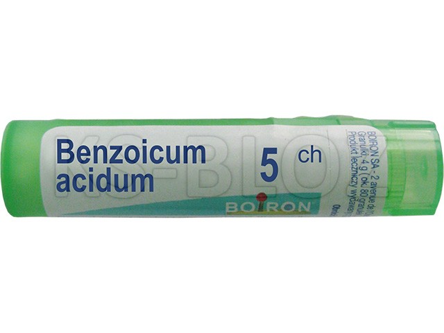 Benzoicum Acidum 5 CH interakcje ulotka granulki  4 g