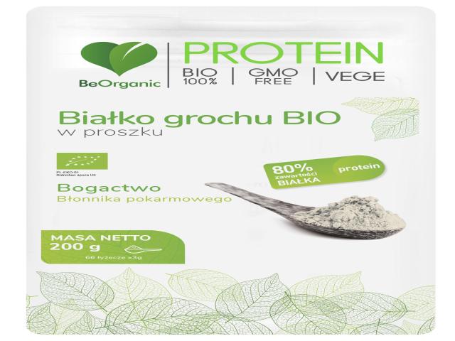 BeOrganic Białko Grochu Bio W proszku interakcje ulotka proszek  200 g