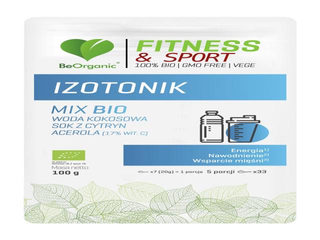 BeOrganic Fitness & Sport Izotonik Mix Bio interakcje ulotka proszek  100 g