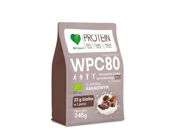 BeOrganic WPC 80 o smaku kakaowym interakcje ulotka proszek - 345 g