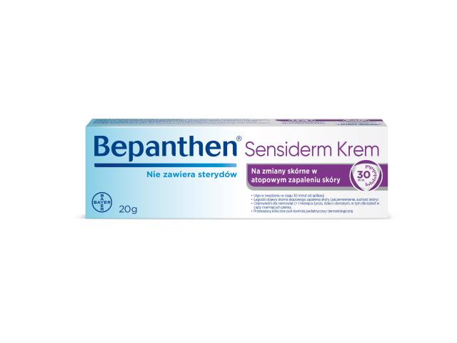 Bepanthen Sensiderm interakcje ulotka krem - 20 g