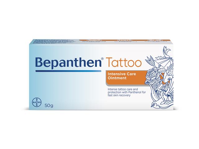 Bepanthen Tattoo Maść zapewniająca intensywną pielęgnację i ochronę wytatuowanej skóry interakcje ulotka maść - 50 g
