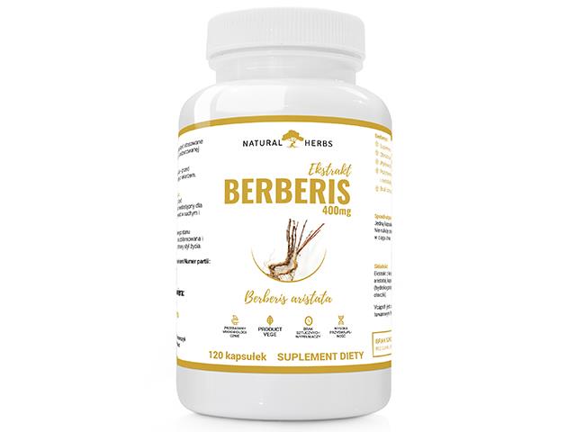 Berberis Extract 400mg interakcje ulotka kapsułki  120 kaps.