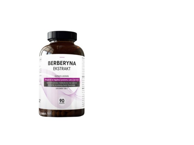 Berberyna Ekstrakt interakcje ulotka kapsułki  90 kaps. (but.)