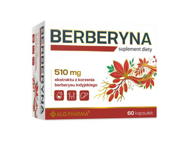 Berberyna interakcje ulotka kapsułki twarde - 60 kaps.