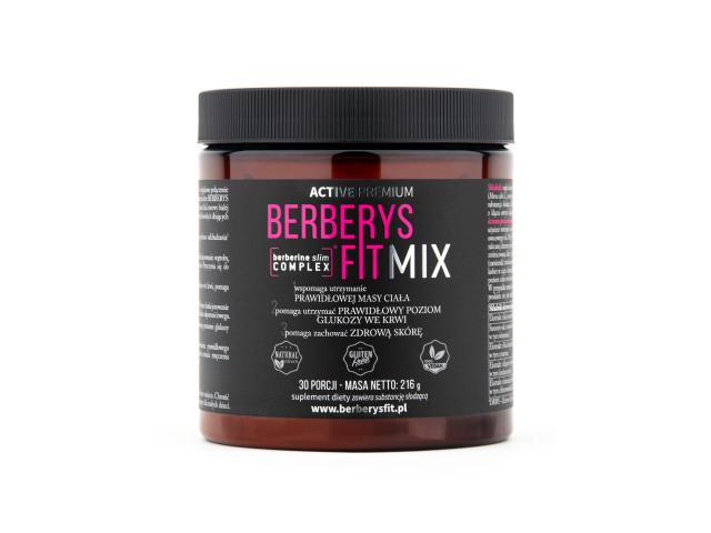 Berberys Fit Mix Active Premium interakcje ulotka proszek - 216 g
