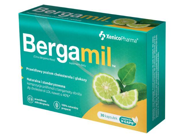 Bergamil interakcje ulotka kapsułki z roślinnej celulozy - 30 kaps. (3 blist. po 10 kaps.)