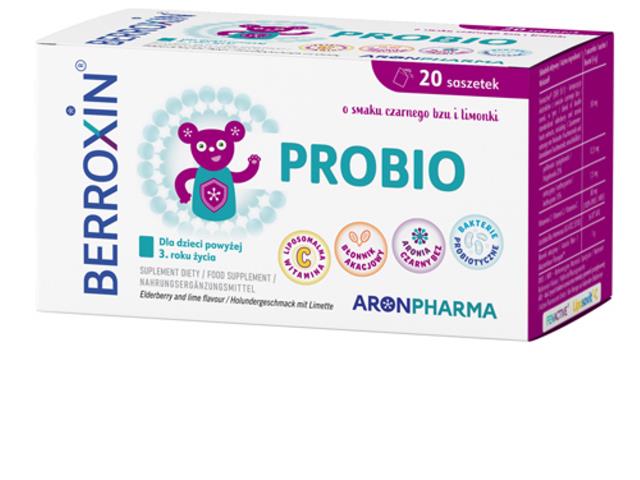 Berroxin Probio interakcje ulotka proszek  20 sasz.