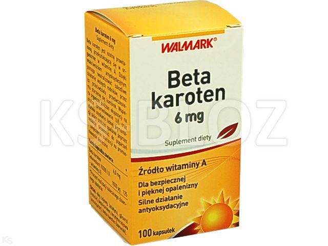 Beta-Karoten 6 mg interakcje ulotka kapsułki  100 kaps.