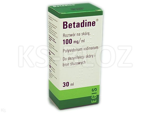 Betadine interakcje ulotka roztwór na skórę 100 mg/ml 30 ml