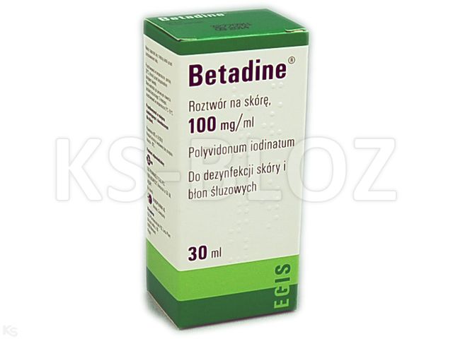 Betadine interakcje ulotka roztwór na skórę 100 mg/ml 30 ml