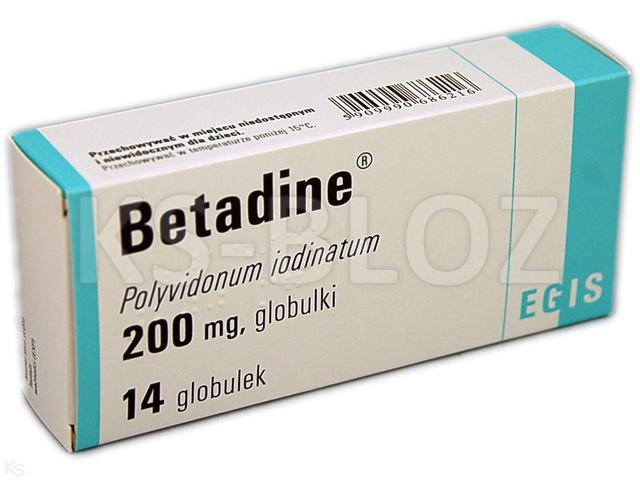 Betadine Vag interakcje ulotka globulki dopochwowe 200 mg 14 glob.