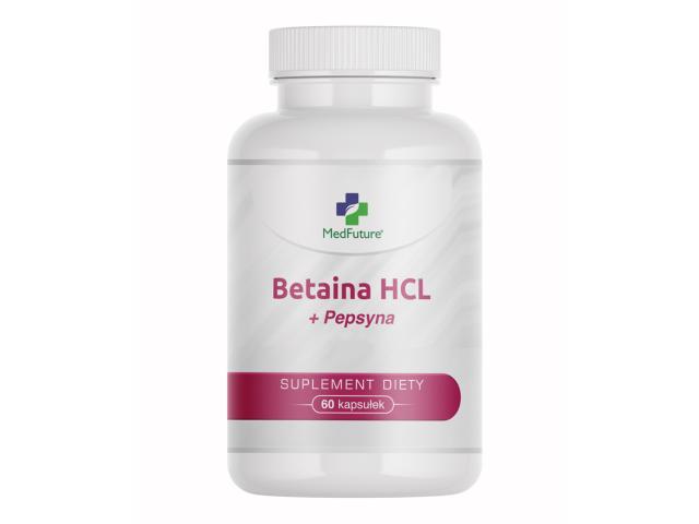 Betaina HCL + Pepsyna interakcje ulotka kapsułki  60 kaps.