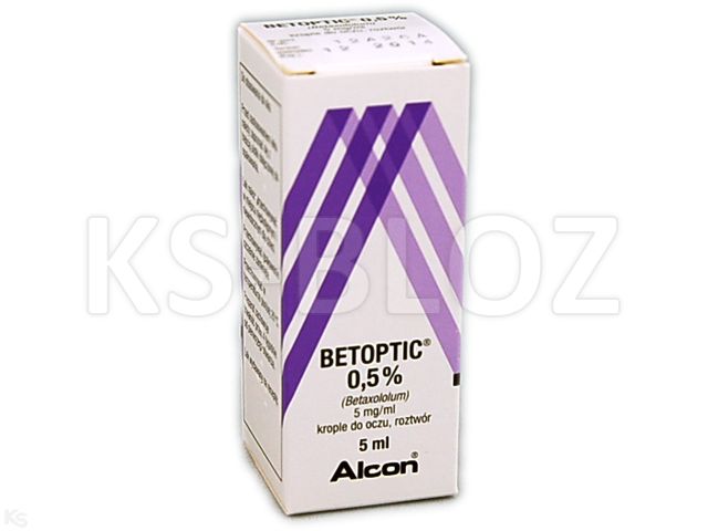 Betoptic 0.5% interakcje ulotka krople do oczu, roztwór 5 mg/ml 5 ml