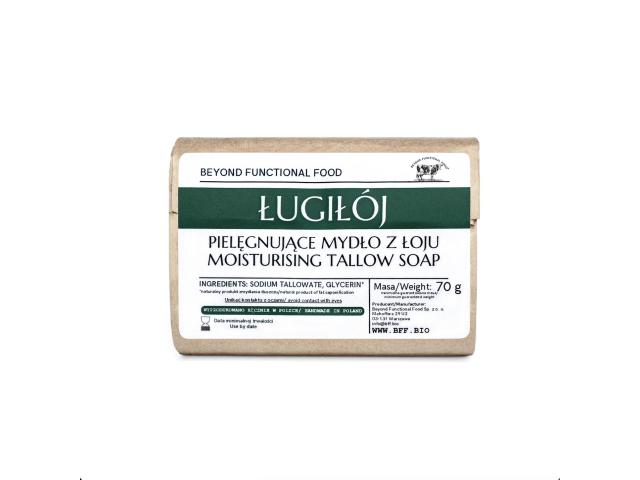 Beyond Functional Food Ługiłój Mydło do twarzy i ciała pielęgnujące z łoju wołowego interakcje ulotka mydło - 70 g