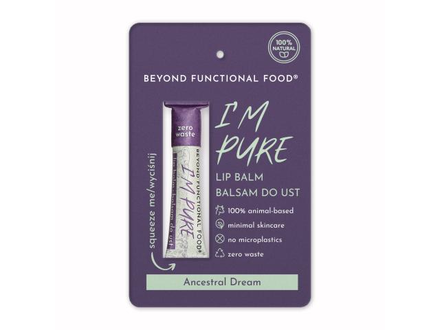 Beyond Functional Food Pure Lip Balm Balsam do ust z łoju i oleju emu w papierowym opakowaniu interakcje ulotka balsam - 6 ml