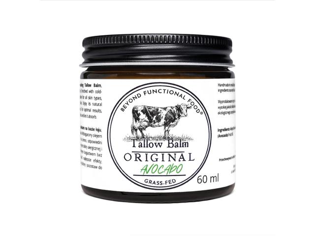 Beyond Functional Food Tallow Balm Original Avocado bals. hypoalergiczny dwuskładnikowy łój, awokado interakcje ulotka balsam - 60 ml