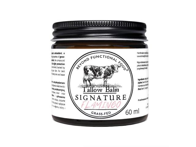 Beyond Functional Food Tallow Balm Signature Flamingo Balm przeciw starzeniu skóry hypoalergiczny interakcje ulotka balsam - 60 ml