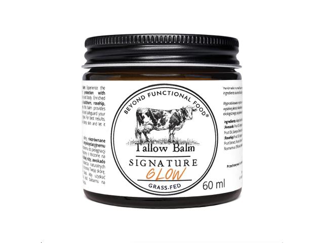 Beyond Functional Food Tallow Balm Signature Glow Balsam antyoksydacyjny oleje rokitnik dzika róża interakcje ulotka balsam - 60 ml