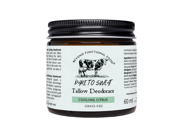 Beyond Functional Food Tallow Deodorant Cooling Citrus Dezodorant mineralny z łojem w paście interakcje ulotka balsam - 60 ml