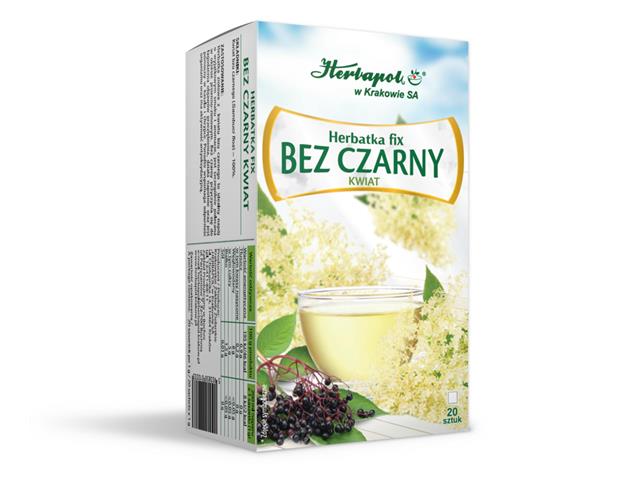 Bez Czarny Kwiat Fix Herbatka interakcje ulotka   20 toreb. po 1.2 g