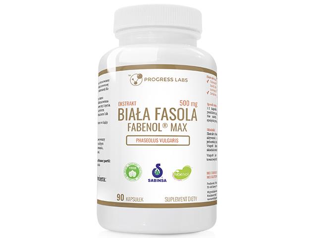 Biała Fasola Fabenol Max 500 mg Ekstrakt interakcje ulotka kapsułki - 90 kaps.