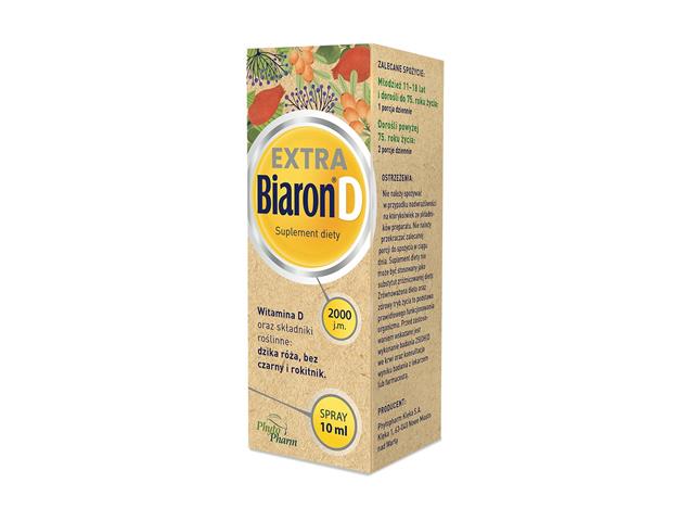 Biaron D Extra interakcje ulotka spray do ust - 10 ml