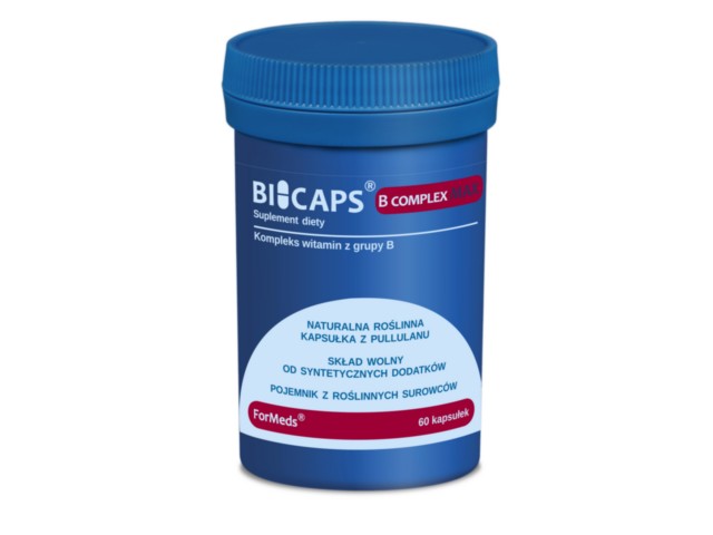 Bicaps B Complex Max interakcje ulotka kapsułki  60 kaps.