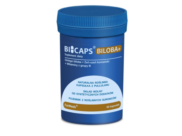 Bicaps Biloba+ interakcje ulotka kapsułki  60 kaps.